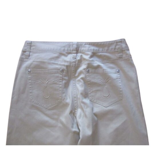 Tommy Bahama Womens Beige Stretch Cotton Blend Pants Size 4 - Picture 5 of 6